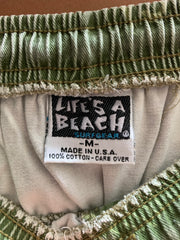 vintage life's a beach pants ~ M