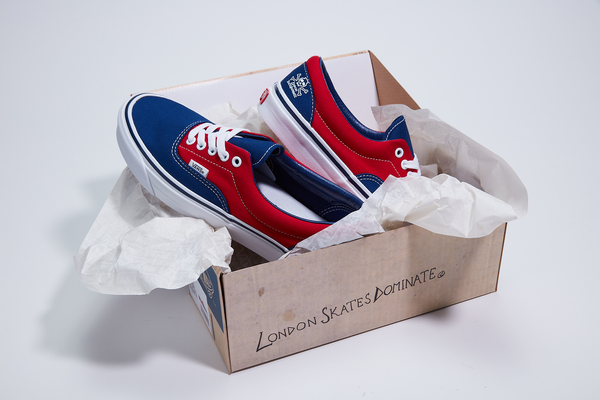 Red and discount blue vans era