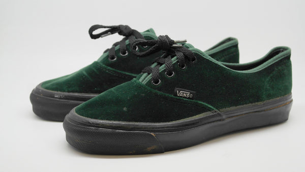 Velvet outlet green vans