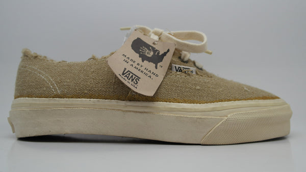 vintage vans hemp authentic vegan shoes made in usa 90s original