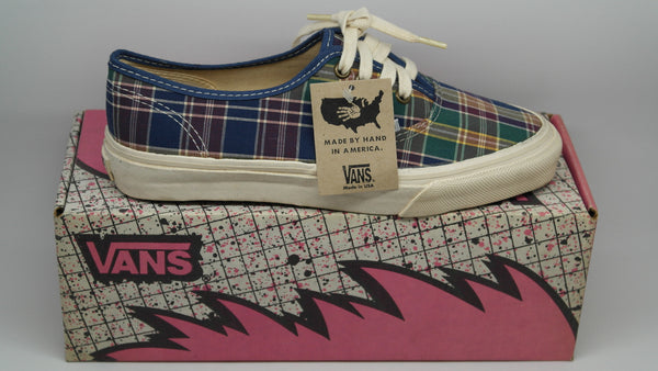 Tartan vans shoes cheap