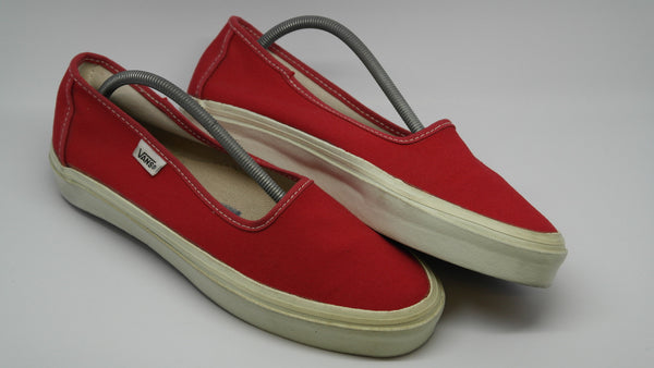 vintage vans retro ballerina slip on ballet plimsoll pumps fashion