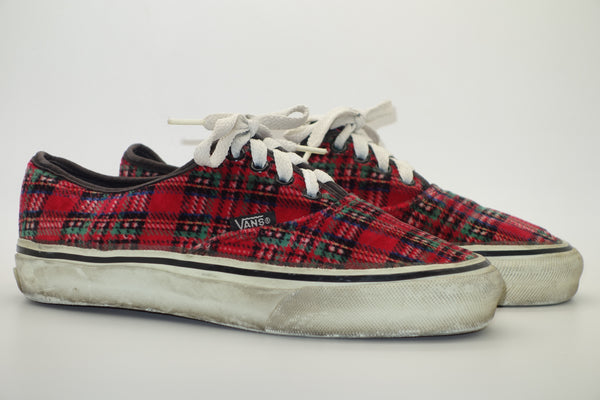 Vans era shop plaid black