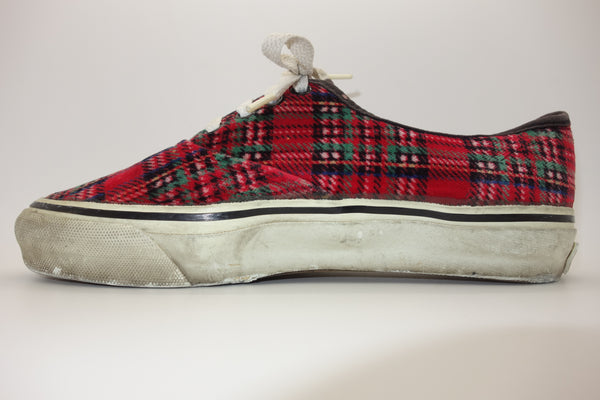 Vans green plaid store