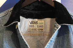 vintage van's classic denim jacket ~ xl